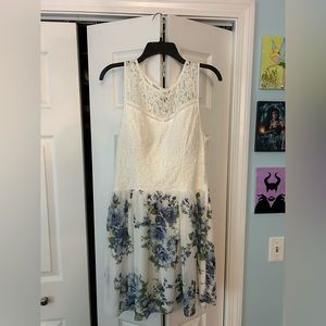 White Floral Dress